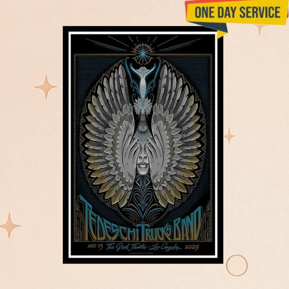 Tedeschi Trucks Band Los Angeles Ca Greek Theatre Tour Poster